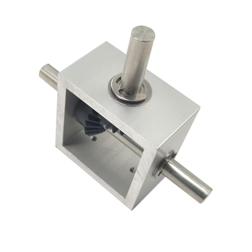 1:1 Right Angle Bevel Gearbox 1.5 Module 20 Teeth 90° Angle Drive Steering Gear Device Simple Mechanical DIY Module with 10mm Shaft - size: 10mm shaft, style: 1 output shaft