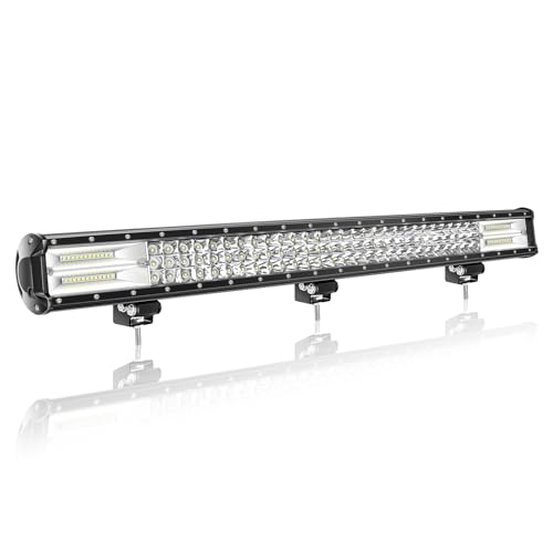 Willpower 28 Inch 396W Led Light Bar Spot Flood Combo Beam 12V 24V Fog Work Lamps Driving Offroad Lights for 4x4 Truck Tractor Boat Car ATV UTV SUV - size: 28'' - 396W - Combo