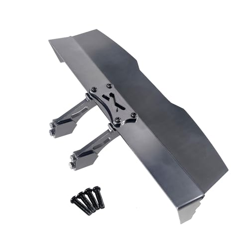 Metal Rear Wing for Hyper Go 16207 H16PL RC Car Tail Wing Rear Spoiler Wing Upgrade Parts (Titanium) - color: Titanium