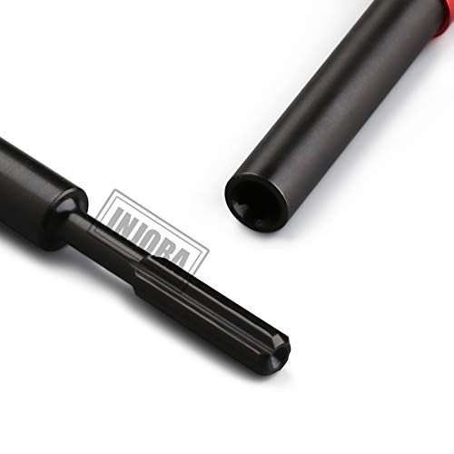 INJORA 2PCS Metal CVD Drive Shaft for 1/10 RC Car Crawler 312MM Wheelbase TRX-4 - size: For 312mm