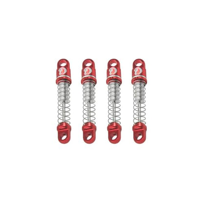 Hobby Details Aluminum Rear Axle Gear Box Skid Link Wheel Upgrade Set for 1/30 Axial SCX30 Jeep Wrangler RC Cars, Red (25mm Aluminum Shock) - color: 25mm Aluminum Shock