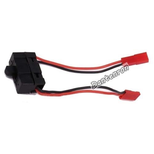 2Park RC On-Off Power Switch Battery Receiver And 4 Cell AA Battery Container Case Holder Pack Box with JST Plug for 1/8 1/10 Crawler Truck Off Road Car Airplane Drone Receiver Servo ESC