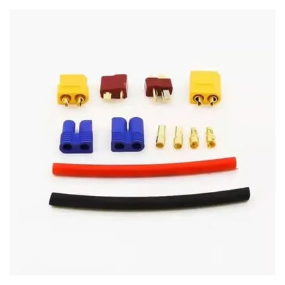 RC Crawlers Components Deans T Plug EC3 XT60 Adapter Connector 14AWG Silicone Wire Heat Shrink for RC FPV Drone Lipo Car Upgrades Parts