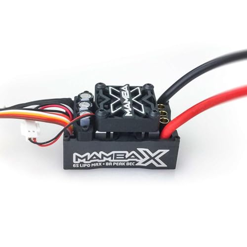 Castle Creations Mamba X SCT Brushless ESC / 1412-2100KV 5mm Sensored Motor Combo, CSE010015515, Black