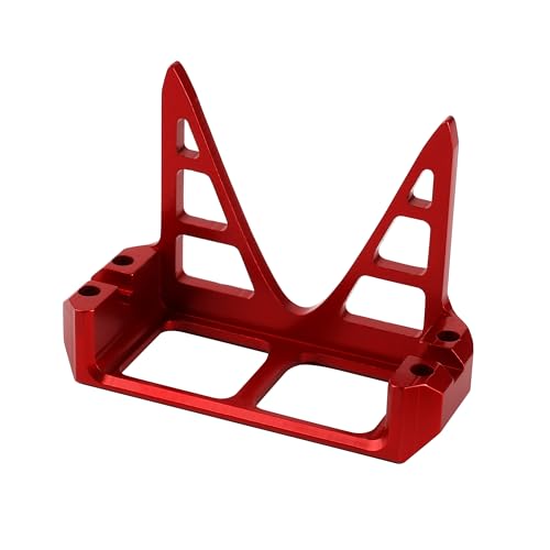 Aluminum Steering Servo Guard Armor Protective Cover Servo Mount for 1/10 RC Crawler Car Bouncer Axial Wraith 90018 RR10 Capra 1.9UTB (red) - color: Red
