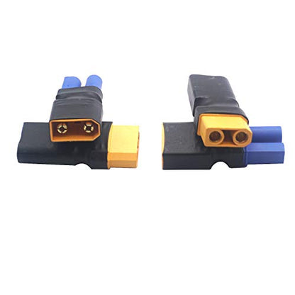 2Pairs XT90 Plug to EC5 Style Male Female Connector Adapter for RC FPV Battery Charging ESC