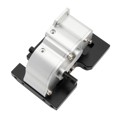 MEUS RACING V2 LCG Transmission Overdrive Gearbox for Axial SCX10 1/10 RC Crawler Upgrades (Silver) - color: Silver
