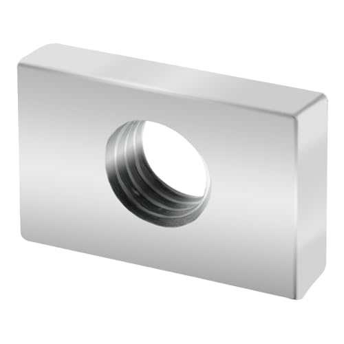 8020, 14131, 15 40 45 Series Steel M8 Slide-in Economy T Nuts Hardware Block Nuts for 1.5", 40mm, and 45mm Series Aluminum Extrusions 80/20 Profiles (25 Pack)