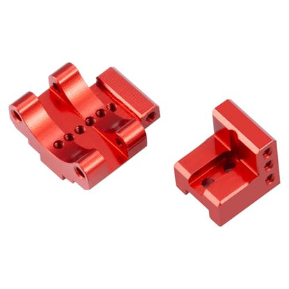 Adjustable Rear Link Mount Aluminum Link Bracket for Axial SCX24 Deadbolt AXI90081 C10 Gladiator Bronco Upgrades Parts (Red) - color: Red