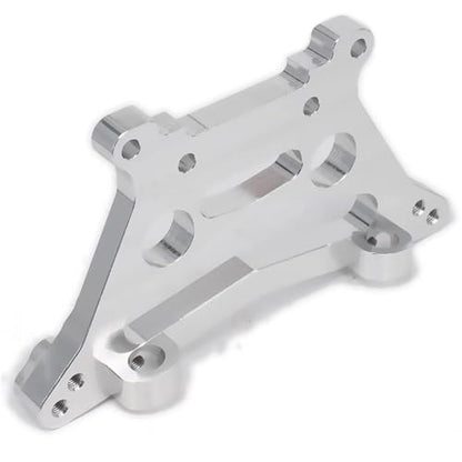 Alloy Aluminum Rear Shock Tower Absorber Plate 539080 for rc car 1/10 FS Racing Truck Buggy 53810 Upgraded Parts(Silver) - color: Silver