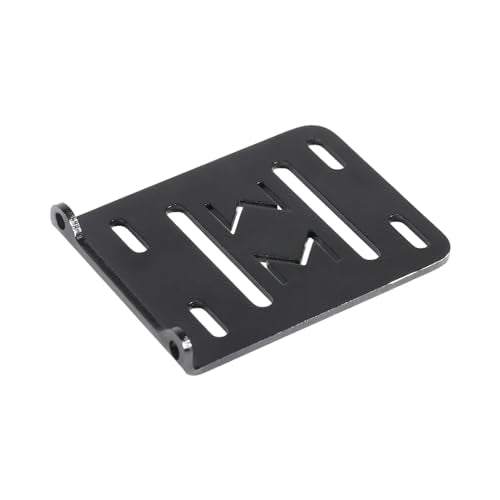 AMK 1/10 Transmission CNC Aluminum Accessory Tray Electronic Battery ESC Holder for 2Low Transmission 1/10 RC Crawler Comp Builds LCG Chassis Upgrades Accessories (1/10 Electronic Tray Black)