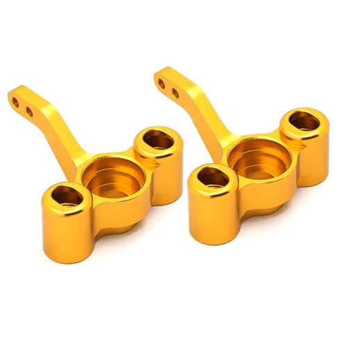 Aluminum Front Steering Cup RC Upgraded Parts for HSP 1/10 94122 94188 94144 94155 94177 RC Car, Gold - color: Gold Front Steering Cup