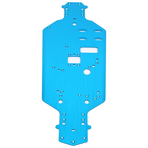 Aluminum Alloy Chassis Bottom Plate Replacement for HSP 94122 1/10 RC Car, Precision - Engineered RC Chassis Upgrade Part with Accurate Hole Alignment and Durable Construction (Blue) - color: Blue