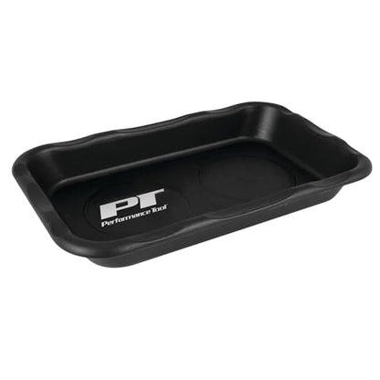 Performance Tool W1285 Large 6 x 10 in. Magnetic Parts Tray | Automotive magnetic parts holder. Store tools and small parts on fenders or tool boxes. Works sideways and upside down - style: Industrial