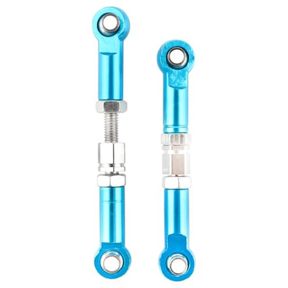 RC Upgraded Aluminum Adjustable Pull Rod Linkages Arm Tie Rod 16431 Spare Parts for H16GT H16DR H16BM H16R H16P H16E 16208 16209 16210 HB17 HB27 HP161S H17 H16P M161 M164 H16PL JC16EP Cars - color: Upgraded