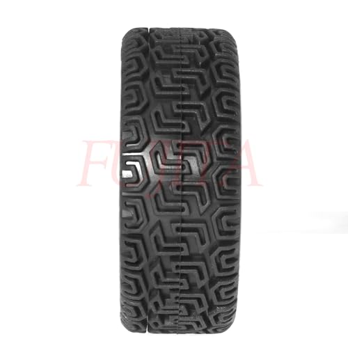 fujita 1/10 RC ON-Road Rubber Racing Tire Rim 68mm OD for 1:10 RC On-Road Touring Drift Car HSP Tamiya XV01 TT01 TT02 HPI Kyosho FAZER MK2（Brown B） - color: Brown B