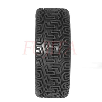 fujita 1/10 RC ON-Road Rubber Racing Tire Rim 68mm OD for 1:10 RC On-Road Touring Drift Car HSP Tamiya XV01 TT01 TT02 HPI Kyosho FAZER MK2（Brown B） - color: Brown B
