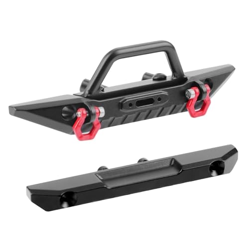 RC Bumper For Red cat For Ascent-18 1/18 RC Crawler Aluminum Front Rear Bumper Set Hard Body Bumper Upgrades Parts Accessories