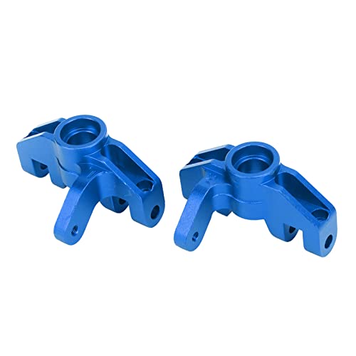 RC Steering Cup, 2pcs Aluminum Alloy Steering Cup Knuckle Upgrade Accessories for LOSI Hammer Rey U4 Rock Racer 1/10 RC Car (Dark Blue - color: Dark Blue