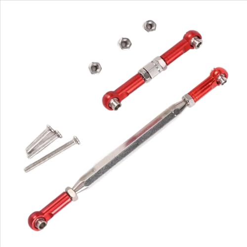 Rc Parts Compatible with MN D90 D99 for MN-90 FJ-45 1/12 RC Crawler Car Upgrade Parts Metal Adjustable Steering Linkage Servo Pull Rod Turnbuckle