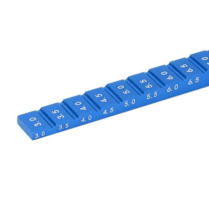 FOSA RC Ride Height 1/10, Aluminum Alloy, Clear Scale, Adjustable 3 to 10mm, Measure and Adjust RC Car Ride Height, for 1/10 RC Drift Car (Blue), fosaba7tdfmnc8-12 - color: Blue