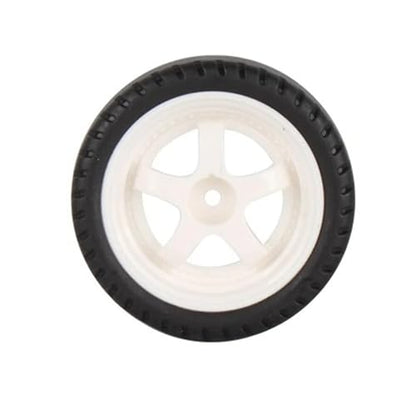RC Car Accessories for Ldrc AE86 A86 A86P LD1801 1/18 Rc Upgrade Accessories Parts 4pcs 33mm Drift Tire Wheel Hard Tyre Modified(White) - color: White