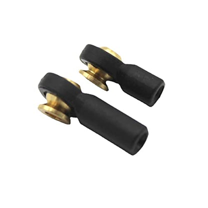 2pcs Universal Ball Head Joint Lever Steering Linkage Tie Rod End Ball Head End for RC Robot Crawler Car - color: * 3 × H6 × L15mm × M3 (Pull Rod Hole)