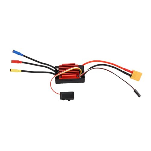 Brushless ESC, Water Proof 35A RC Speed Controller, Brushless Motor Controller with Programming Port Adjustable Braking Built in BEC for 1/18 Scale RC Cars Buggies Off Road On Road