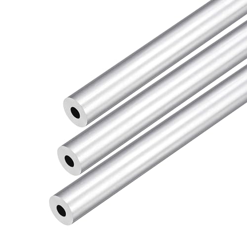 DMiotech 3Pack (10mm OD x 4mm ID) 6063 Aluminum Round Tube 300mm Length Industry Metal Tubing for Machinery Frame Construction DIY Projects - size: 10mm x 4mm x 300mm