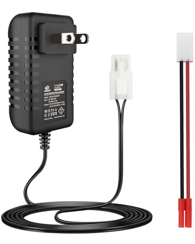 7.2V-9.6V / 8.4V NiMH Battery Charger for RC Cars – Universal | Compatible with Redcat Racing, Hexfly, and standard Tamiya plug packs. Charges 2.4V-12V NiMH/NiCD batteries safely.