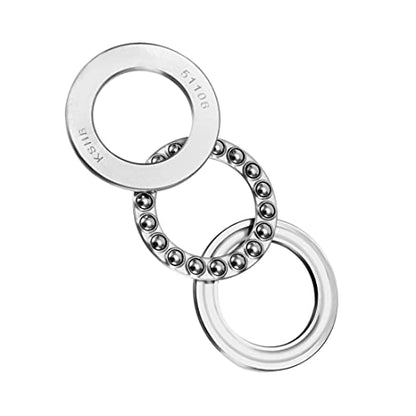 uxcell 51106 Thrust Ball Bearings 30mm x 47mm x 11mm Chrome Steel ABEC3 Single Row Roller 2pcs - size: 30mmx47mmx11mm