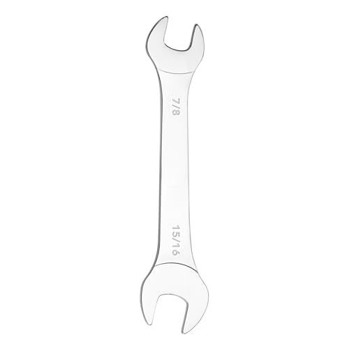 Super-Thin Open End Wrench, 3mm Ultra Thin Open End Wrenches SAE 7/8" x 15/16" Chrome Vanadium Steel Wrench for Tight Spots Repair - size: 7/8" x 15/16"