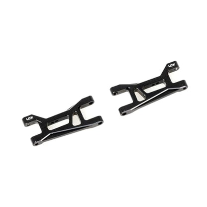 LCX Racing RC Car CNC Machined Aluminum Front Rear Suspension Arm Set for RC Truck LOSI 1/24 Micro-B Buggy, Upgrades Parts Accessories (Front)