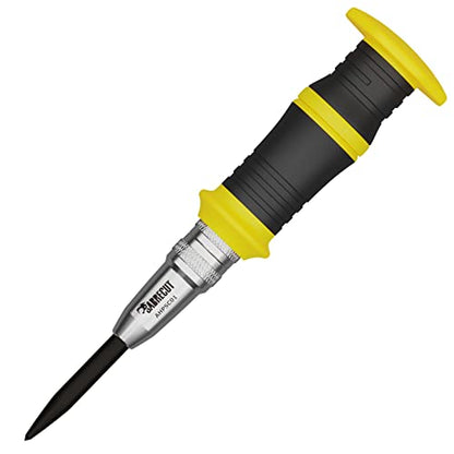SabreCut 1pc AHPSC01 Automatic Variable Force Centre Punch & Scribe | Adjustable 60-140N spring force and hardened S2 tip mark metal, wood and plastic with heavy duty accuracy