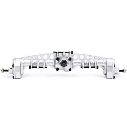 RC Car Metal Rear Portal Axle Assembly for 1/10 SCX10 III RC Crawler Accessories (Silver) - color: Silver