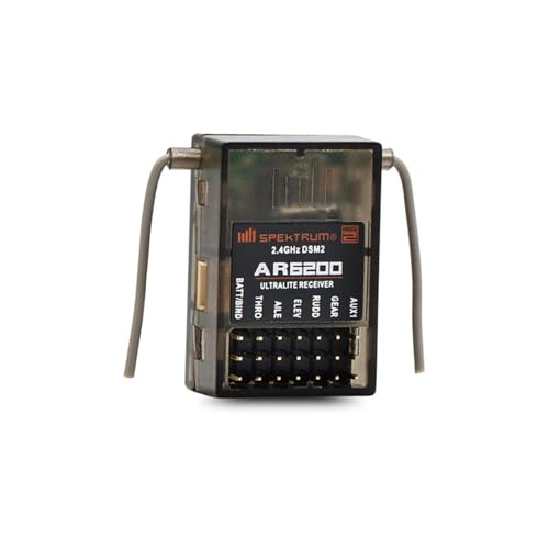 AR6200 DSM2 Receiver Satellite 6 Channel 2.4GHz Receiver Remote RC Receiver for Spektrum Spek Generic DX6i DSM2 Accessory