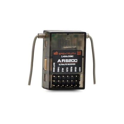 AR6200 DSM2 Receiver Satellite 6 Channel 2.4GHz Receiver Remote RC Receiver for Spektrum Spek Generic DX6i DSM2 Accessory
