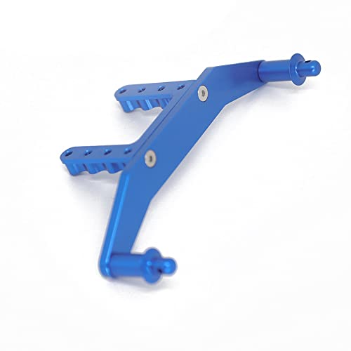 Replacement RC Car Front & Rear Body Mounts Posts for Traxxas 1/10 Slash 2WD Aluminum Alloy Durable RC Car Upgrade Accessories - color: Blue