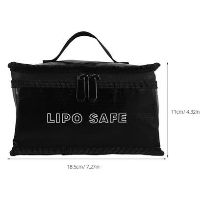 Outanaya Fireproof Lipo Charging Bag for Rechargeable and Lithium Batteries Battery Protective Case with High Temperature Resistance PVC and Non-Woven Fabric Material and Transport