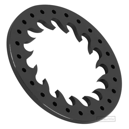 RC Metal 1.9 Beadlock Wheels Replacement Ring for 1/10 Crawler RC Car TRX4 SCX10 90046 90047,Alloy 1.9" Beadlock Rims Replacement Ring,4pcs,Black - color: Black(4pcs)