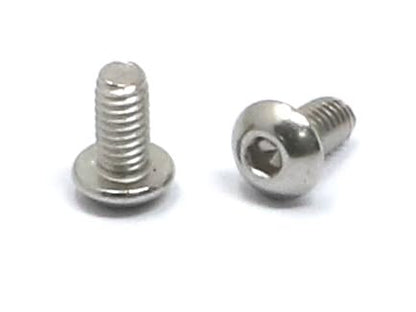 iexcell 100 Pcs M2.5 x 5mm Thread Pitch 0.45 mm Stainless Steel 304 Hex Socket Button Head Cap Screws Bolts Kit - size: M2.5 x 5mm