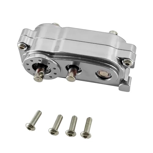 Metal Alloy Chassis Frame Front Gearbox Transfer Case Fit for 1/10 Accessories for Axial Scx10 I Ii 2 Upgrades Parts Rc Crawler(Silver) - color: Silver