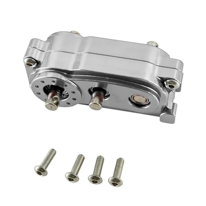 Metal Alloy Chassis Frame Front Gearbox Transfer Case Fit for 1/10 Accessories for Axial Scx10 I Ii 2 Upgrades Parts Rc Crawler(Silver) - color: Silver