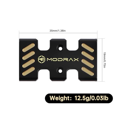 Brass Skid Plate for Axial SCX24 LCG Chassis 1/24 RC Crawler Upgrade | Designed for SCX24 LCG Chassis, CNC, 12.5g Weight