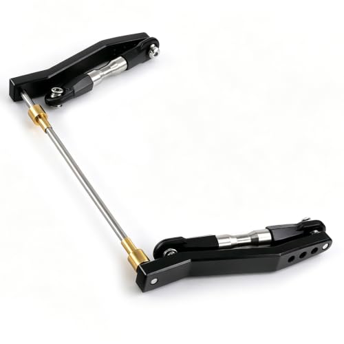 Metal Rear Sway Bar Anti-Roll Kit for 1/10 RC Rock Crawler (Black) - color: Black