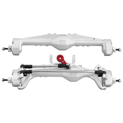 1/10 RC Crawler All Metal Front and Rear Portal Axle for Axial Capra 1.9 inch UTB AXI03004 Buggy F9 Wraith 90018 RR10 Upgrade Part (SR Front Rear Axle) - color: Front Rear Axle