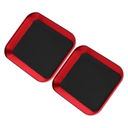 BETOOKY 2pcs Red Aluminum Alloy Magnetic Parts Tray Screw Storage Bowl for Small Metal Parts Rc Car Repair Tool Organizer Bolts Pins Washers Holder