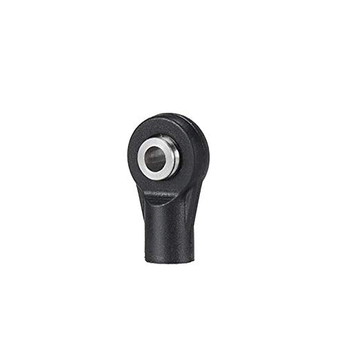 10Pcs M3 Plastic Bent Rod Ends,Black M3 Crawler Width Balls Ends for Axial D90 SCX10 RC Car (Black C) - color: Black C