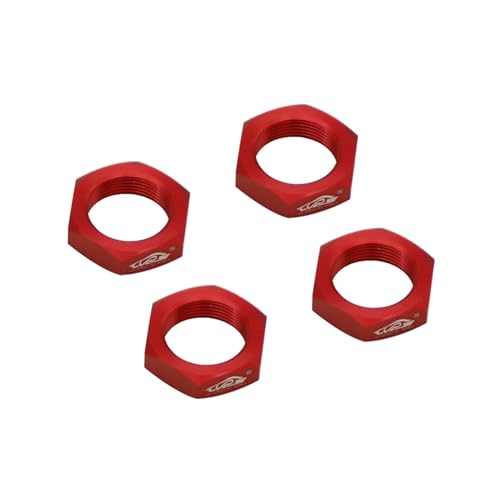 24MM Aluminium Wheel Nut Set (Red) | for 1/5 Scale Hpi ROVAN Km Baja 5b RC Car Parts - color: Red