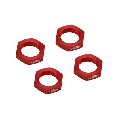 24MM Aluminium Wheel Nut Set (Red) | for 1/5 Scale Hpi ROVAN Km Baja 5b RC Car Parts - color: Red
